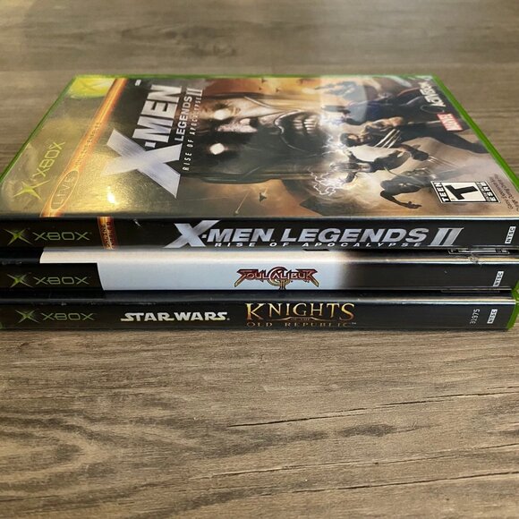 Lot of 3 Xbox Video Games - Soul Calibur II, X-Men Legends II, Star Wars Knights - Picture 5 of 6